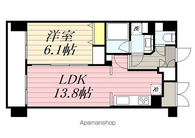HF駒沢公園レジデンスTOWER(1LDK/1階)の間取り写真