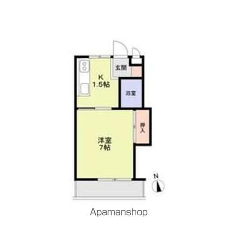 セントラルハイツ(1K/1階)の間取り写真