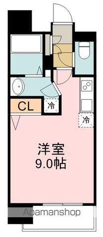 108二十人町(ワンルーム/8階)の間取り写真