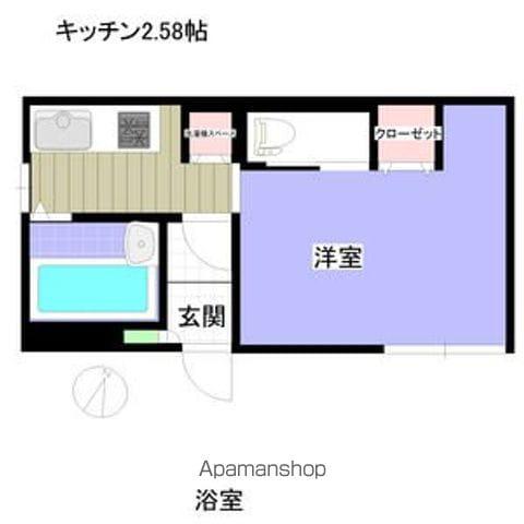 SERAM宮ケ丘旧ブローニュ宮ヶ丘(1K/2階)の間取り写真