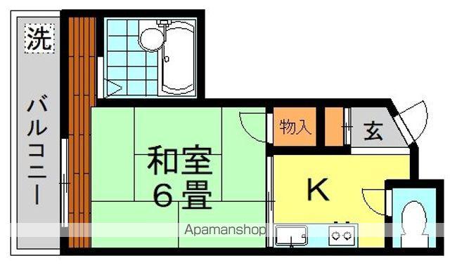 吉野荘(1K/2階)の間取り写真