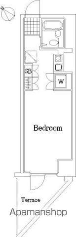 グリフィン横浜・ウェスタ 5階階 間取り