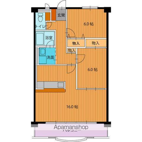 フォレストパークⅡ(2LDK/1階)の間取り写真