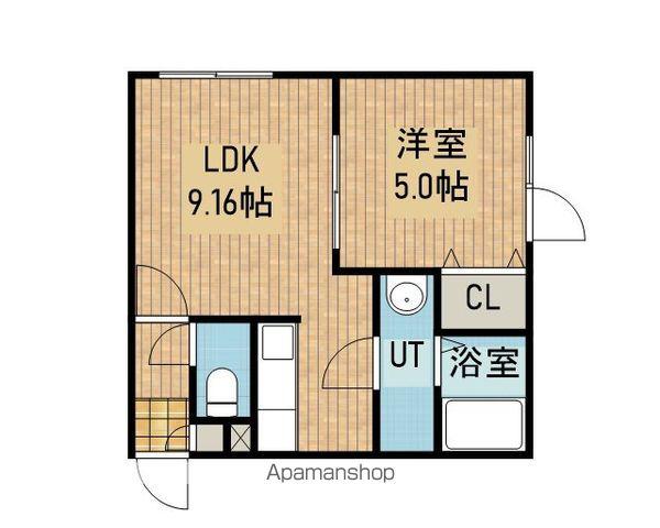 ビーウエストⅢ(1LDK/1階)の間取り写真