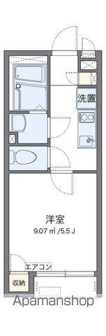 レオネクストグランデ上大岡(1K/2階)の間取り写真