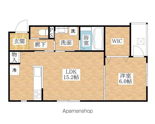 アーキ・ドムール上町(1LDK/3階)の間取り写真
