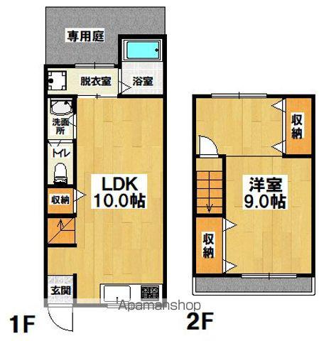 東羽衣テラス(1LDK)の間取り写真