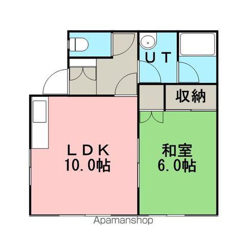 佐々木マンション(1LDK/2階)の間取り写真