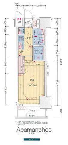 プレサンス上前津オレシア(1K/10階)の間取り写真