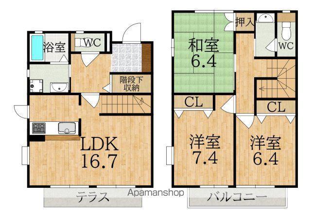 昴の郷学園前Ｄ(3LDK)の間取り写真