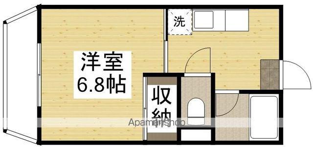 アイヨコヤマ(1K/2階)の間取り写真