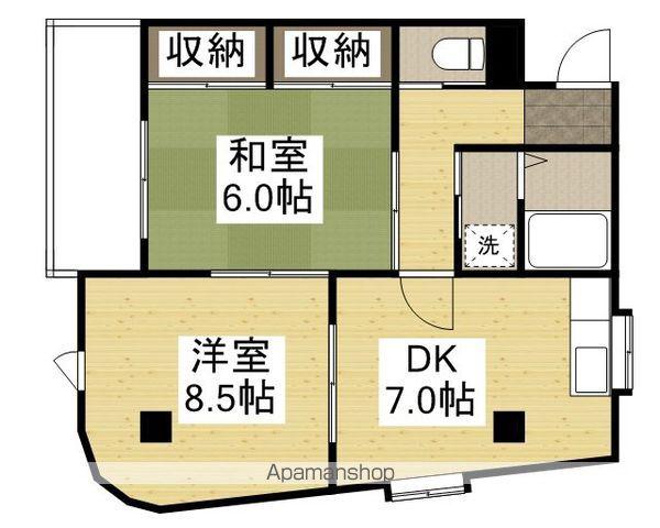 NKビル(2DK/2階)の間取り写真