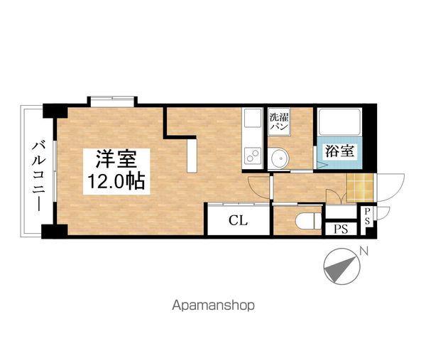 サンズコーポ市場木(ワンルーム/6階)の間取り写真