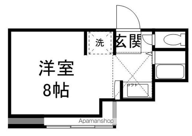 ファミール東勝山(ワンルーム/2階)の間取り写真