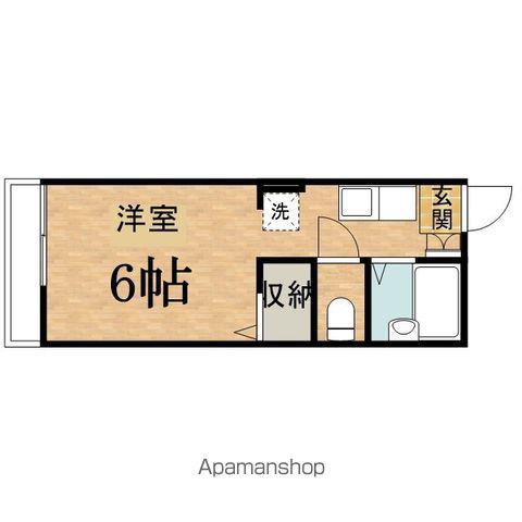 プラムハイツ(ワンルーム/1階)の間取り写真
