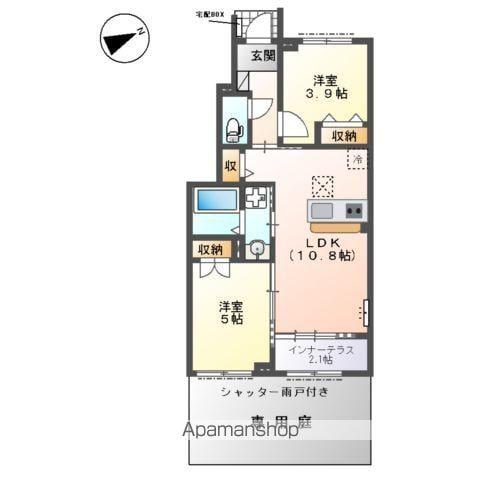 ステラ ハウス(2LDK/1階)の間取り写真