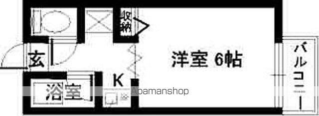 エトワールなかもず(1K/1階)の間取り写真