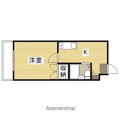 横川マンション(1K/8階)の間取り写真