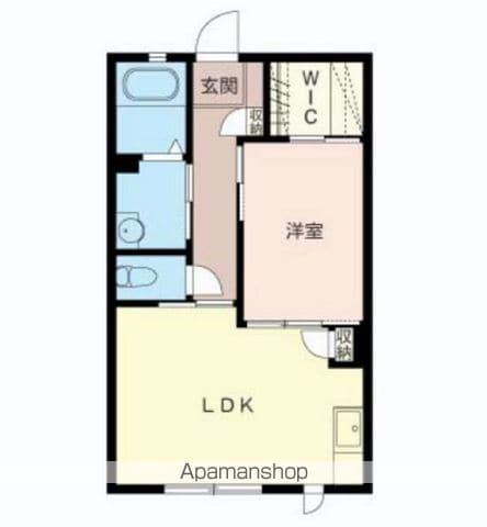 カサ・アマリージョ ⅠⅡ(1LDK/1階)の間取り写真