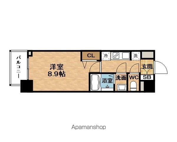 ADVANCEOSAKALUANA(1K/7階)の間取り写真