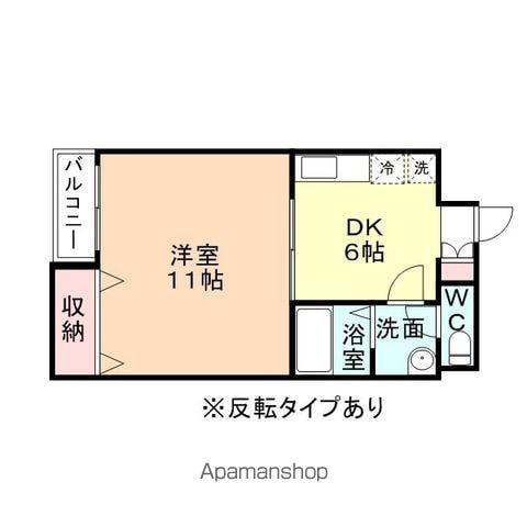 NOISETTE(1DK/3階)の間取り写真