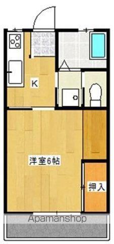岸良コーポ(1K/1階)の間取り写真