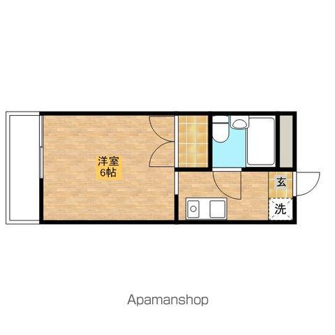 石井マンションピーコック(1K/1階)の間取り写真