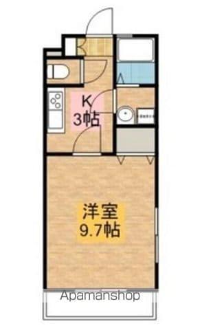 アルテハイム見奈良(1K/2階)の間取り写真