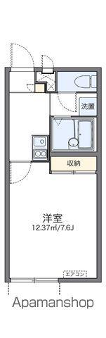 レオパレス上町(1K/2階)の間取り写真