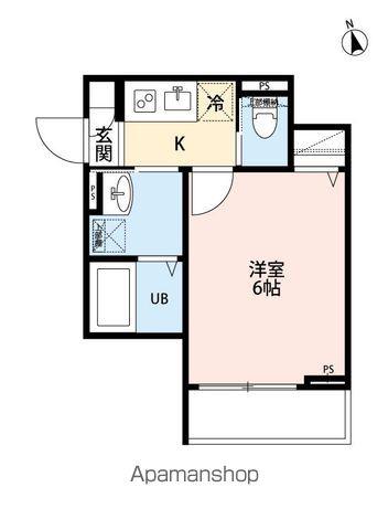 ROBOT HOME 三郷Ⅱ(1K/1階)の間取り写真