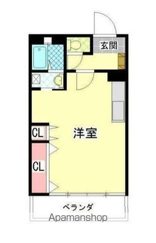 東洋第一ビル(ワンルーム/5階)の間取り写真