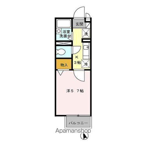 シャルマン(1K/2階)の間取り写真