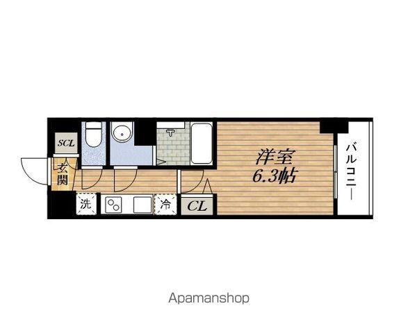 PRESSANCEBLOOM東三国(1K/4階)の間取り写真