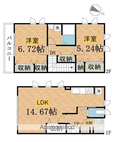 ＡＵＲＯＲＡ　Ｄ(2LDK)の間取り写真