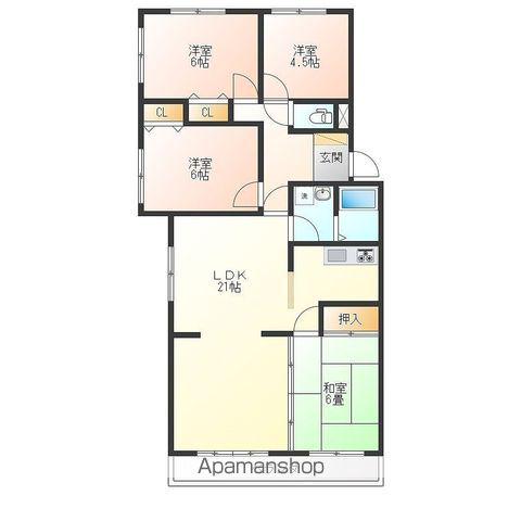 LE・PORT(4LDK/3階)の間取り写真