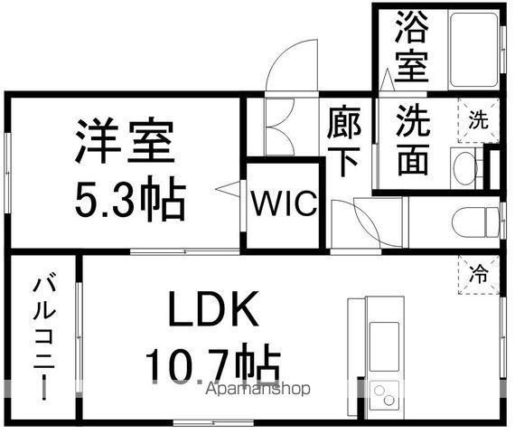 さくらガーデン(1LDK/1階)の間取り写真