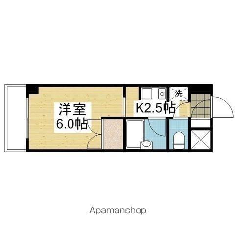 ラ・パルフェ・ド・ユーリスミー(1K/3階)の間取り写真