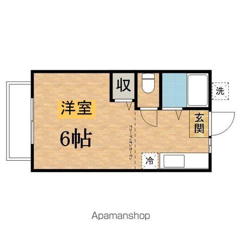 ファミリー汪(ワンルーム/1階)の間取り写真