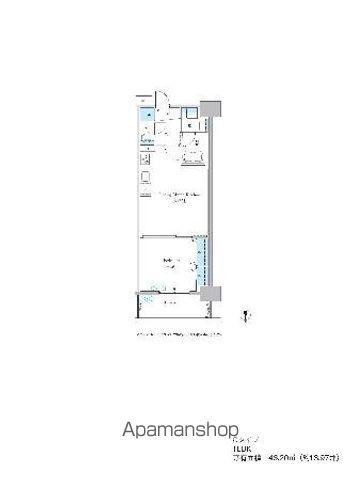 グランセジュール大国町(1LDK/12階)の間取り写真