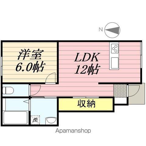 アレイ11(1LDK/1階)の間取り写真