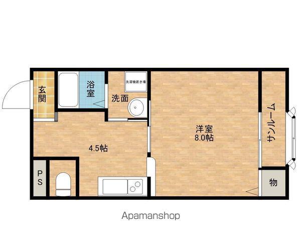 高津マンション(1K/3階)の間取り写真