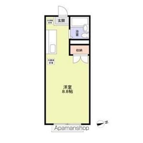 エステートピア金沢文庫(ワンルーム/2階)の間取り写真