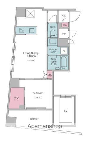 クレヴィアリグゼ西巣鴨(1LDK/3階)の間取り写真