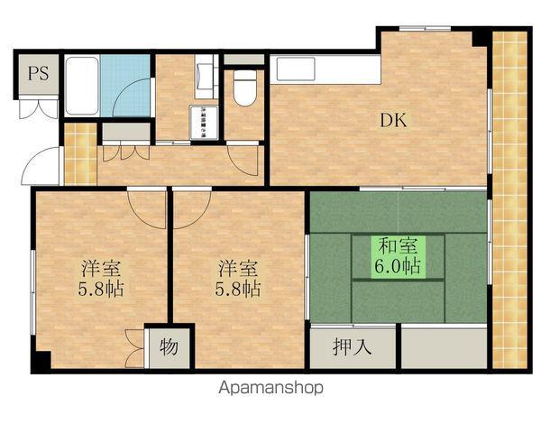 オリーブ沼町(3DK/4階)の間取り写真