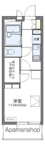 レオパレスフラックス(1K/4階)の間取り写真