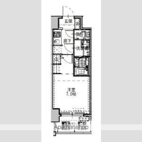 S-RESIDENCEドーム前千代崎(1K/8階)の間取り写真