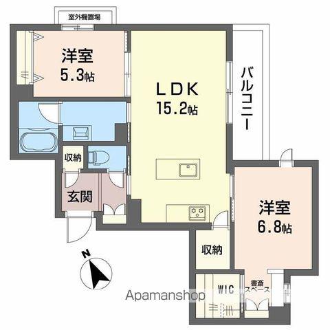 シャーメゾングランデ(2LDK/3階)の間取り写真