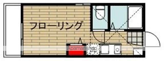 クライネスハイム国立(ワンルーム/1階)の間取り写真