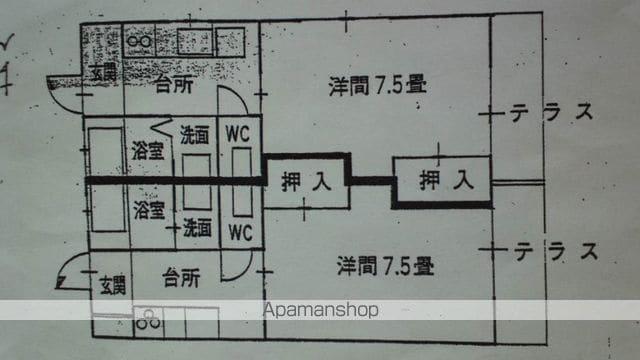 K.米湊(1K/1階)の間取り写真