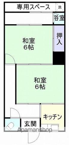 ひさし荘(1LDK/1階)の間取り写真